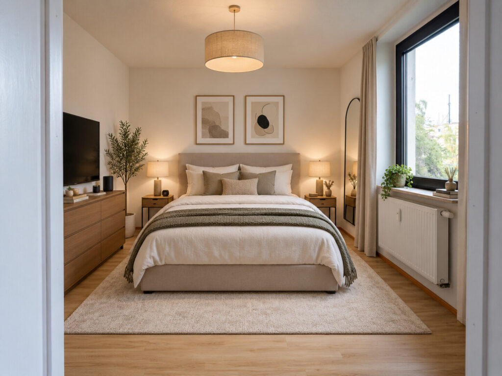 Schlafzimmer KI-Bild